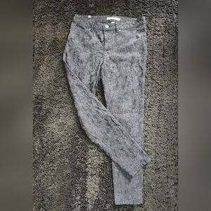 Lauren Conrad Black Floral Jeans - Size 8